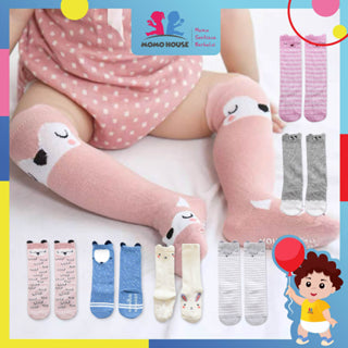 Newborn Cotton Baby Knee High Socks Kids Infant Toddler Cartoon Anti Mosquito Stockings Soft Cotton Socks (HSOCK02)