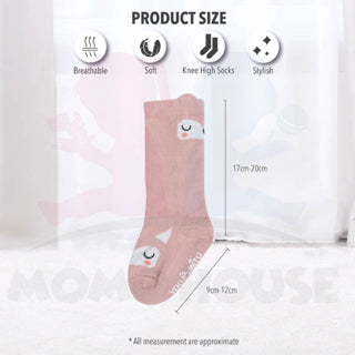 Newborn Cotton Baby Knee High Socks Kids Infant Toddler Cartoon Anti Mosquito Stockings Soft Cotton Socks (HSOCK02)