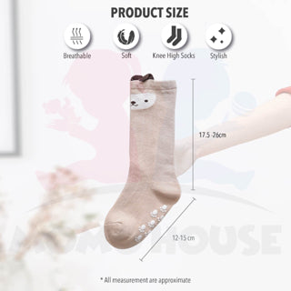 Newborn Cotton Baby Knee High Socks Kids Infant Toddler Cartoon Anti Mosquito Stockings Soft Cotton Long Tube HSOCK01