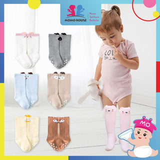 Newborn Cotton Baby Knee High Socks Kids Infant Toddler Cartoon Anti Mosquito Stockings Soft Cotton Long Tube HSOCK01