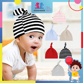 (6-12month) Newborn Cotton Baby Hat Adjustable Hat Pulling Hat Topi Bayi (NAH)