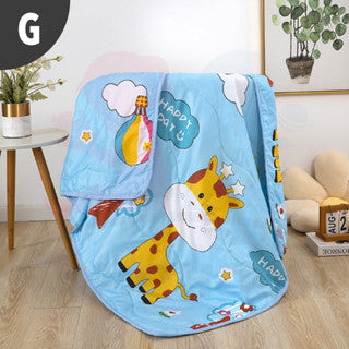 Children Cartoon Cotton Blanket Summer Cool Quilt Baby Nap Children Kids Comforter Selimut Bayi Budak