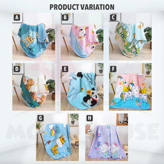 Children Cartoon Cotton Blanket Summer Cool Quilt Baby Nap Children Kids Comforter Selimut Bayi Budak