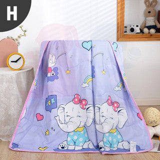 Children Cartoon Cotton Blanket Summer Cool Quilt Baby Nap Children Kids Comforter Selimut Bayi Budak