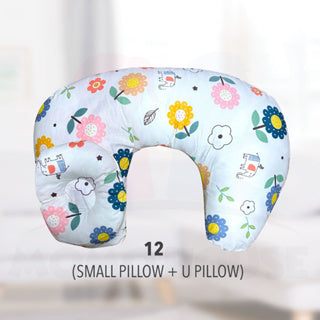 Newborn Baby Breastfeeding U-Shaped Cotton Maternity Head Support Pillow Bantal Menyusu