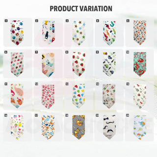 Baby Bibs Toddler Cotton Triangle Bib With Button (20 Design)