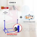 (NEW DESIGN) MOMO HOUSE Baby Spring Cot Stand/ Buaian Bayi/ Baby Cradle Swing/ Buai Baby