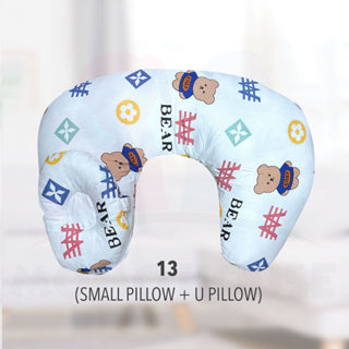 Newborn Baby Breastfeeding U-Shaped Cotton Maternity Head Support Pillow Bantal Menyusu