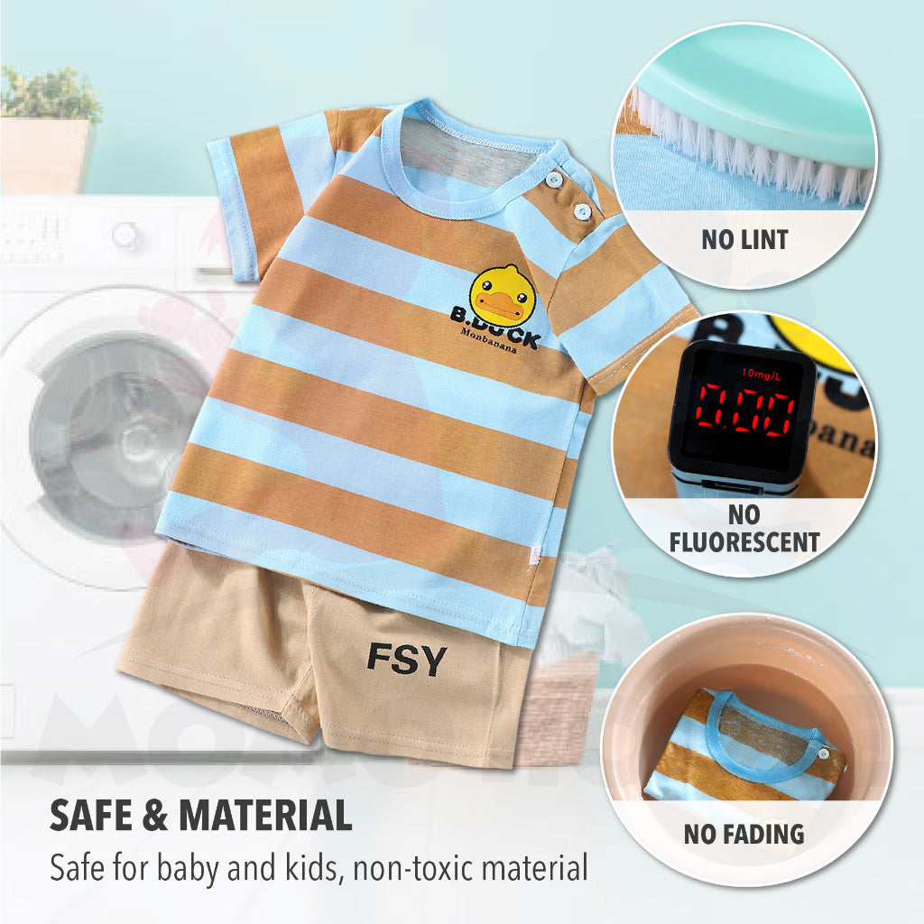 Kids Clothes Set Budak Lelaki Baju Set Budak Perempuan Baju Lengan Pendek Baby Clothes Budak Lelaki Baju Budak Perempuan