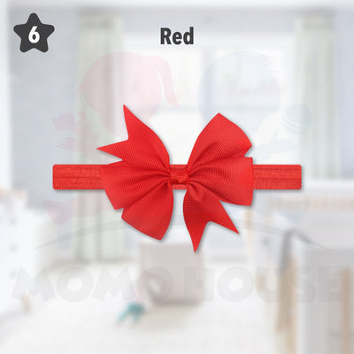 Baby Girls Nylon Hair Bows Elastic Headband Fashion Hair Accessories for Kids Infants Toddlers