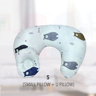 Newborn Baby Breastfeeding U-Shaped Cotton Maternity Head Support Pillow Bantal Menyusu