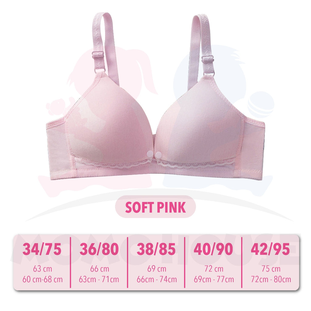 Women Nursing Maternity Breastfeeding Bra for MOMO & Real Bubee Breast Pump - Button Design