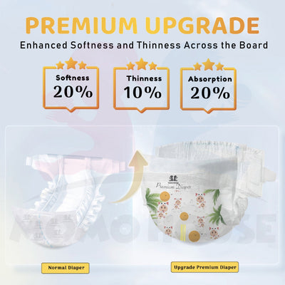 Momo House  Zeroleak Baby Diaper Tape Newborn Baby Diapers Lampin Kanak-Kanak