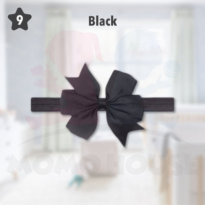 Baby Girls Nylon Hair Bows Elastic Headband Fashion Hair Accessories for Kids Infants Toddlers