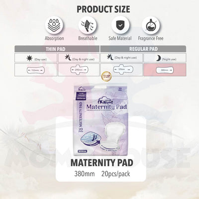 20pcs KASUMI Pad Maternity Pad Daily Fresh Wide & Comfortable (2 Pack With Gift)