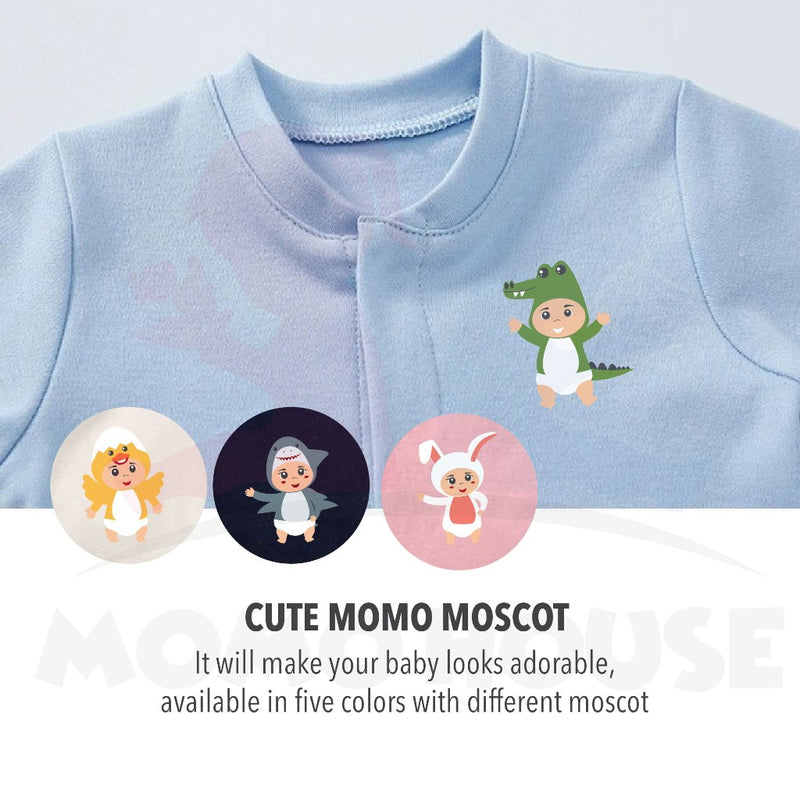MOMO HOUSE Baby Romper Long Sleeve Newborn Baby Clothing Baju Newborn Baju Tidur Baby Sleepsuit Newborn Clothes