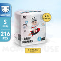 4 Packs Momo Zeroleak Momo House Baby Diaper Tape  - NB / S / M / L / XL