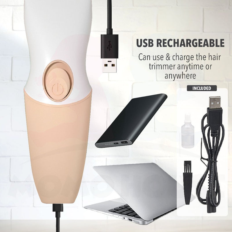 Electric USB Rechargeable Cordless Hair Cutter For Kids Hair Trimmer Gunting Rambut