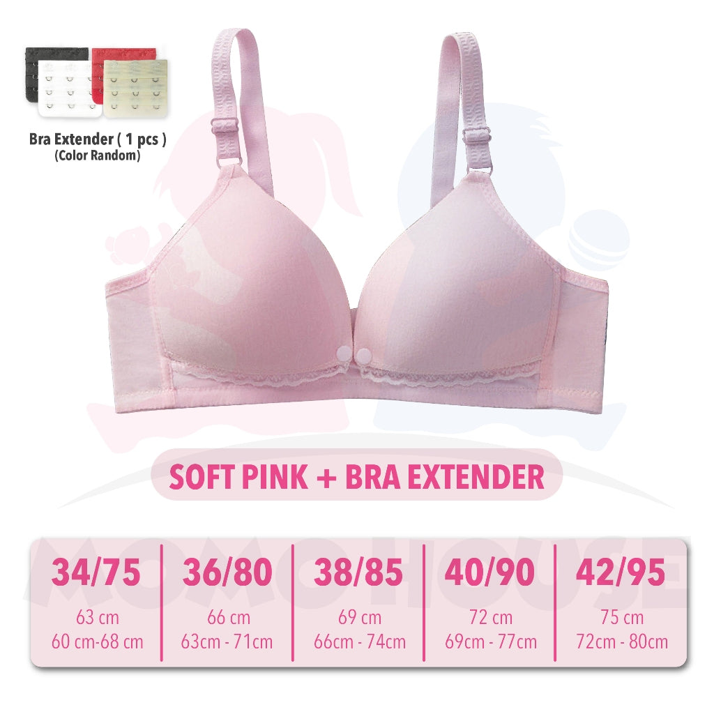 Women Nursing Maternity Breastfeeding Bra for MOMO & Real Bubee Breast Pump - Button Design