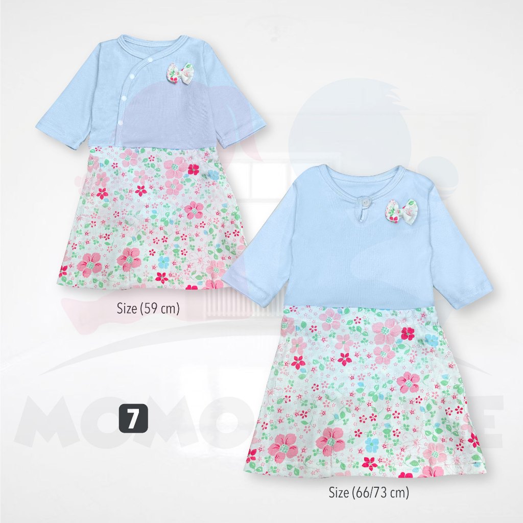 Gaun Newborn Baby Girl Dress Gaun Kanak-kanak Girl Baby Romper Dress Baju Raya Baby Girl Dresses Cotton Murah
