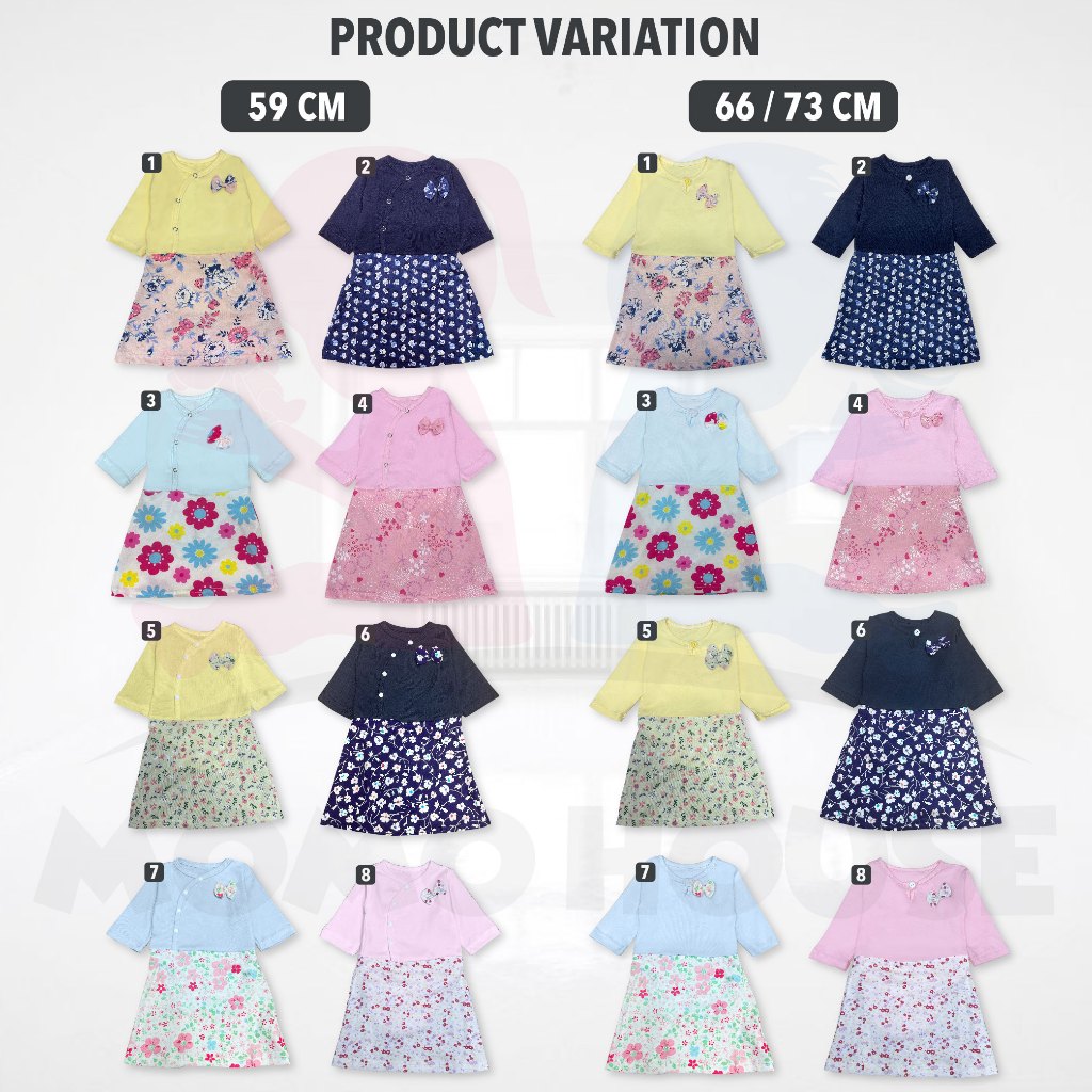 Gaun Newborn Baby Girl Dress Gaun Kanak-kanak Girl Baby Romper Dress Baju Raya Baby Girl Dresses Cotton Murah