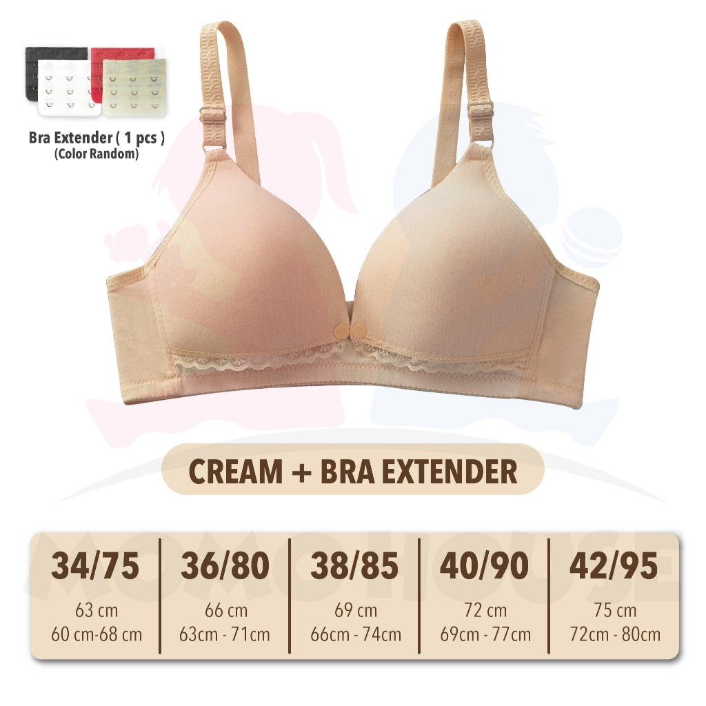 Women Nursing Maternity Breastfeeding Bra for MOMO & Real Bubee Breast Pump - Button Design