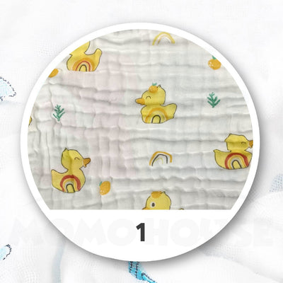 Baby Handkerchief 6 layer Baby Cotton Soft Six Layers Gauze Newborn Baby Towel Wash Cloth Sapu Tangan (29CM X 29CM)