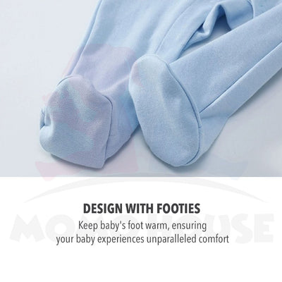 MOMO HOUSE Baby Romper Long Sleeve Newborn Baby Clothing Baju Newborn Baju Tidur Baby Sleepsuit Newborn Clothes