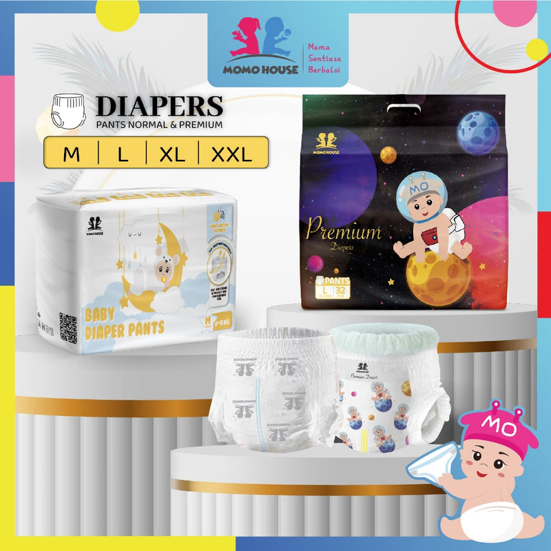 Ready Stock Baby Diaper Pants Newborn Baby Diapers Lampin Jenis Seluar Kanak-Kanak