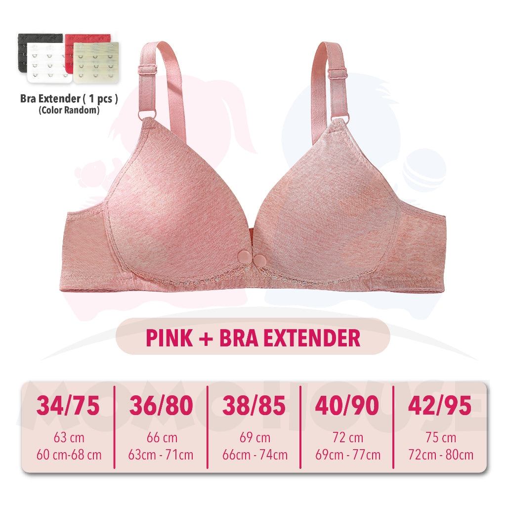 Women Nursing Maternity Breastfeeding Bra for MOMO & Real Bubee Breast Pump - Button Design