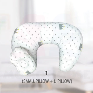 Newborn Baby Breastfeeding U-Shaped Cotton Maternity Head Support Pillow Bantal Menyusu