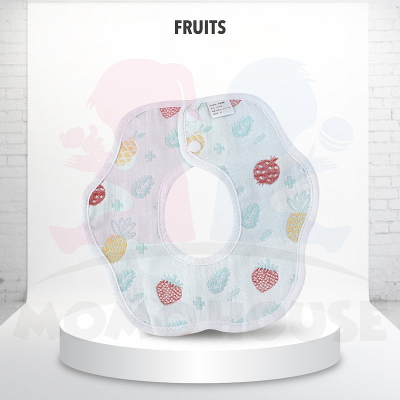 Baby Petal Bib Kids 360 Degree Scarf Petal Saliva Towel Feeding Spitting Slobber Bib Tuala Air Terliur