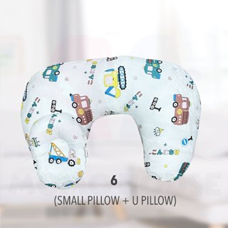 Newborn Baby Breastfeeding U-Shaped Cotton Maternity Head Support Pillow Bantal Menyusu