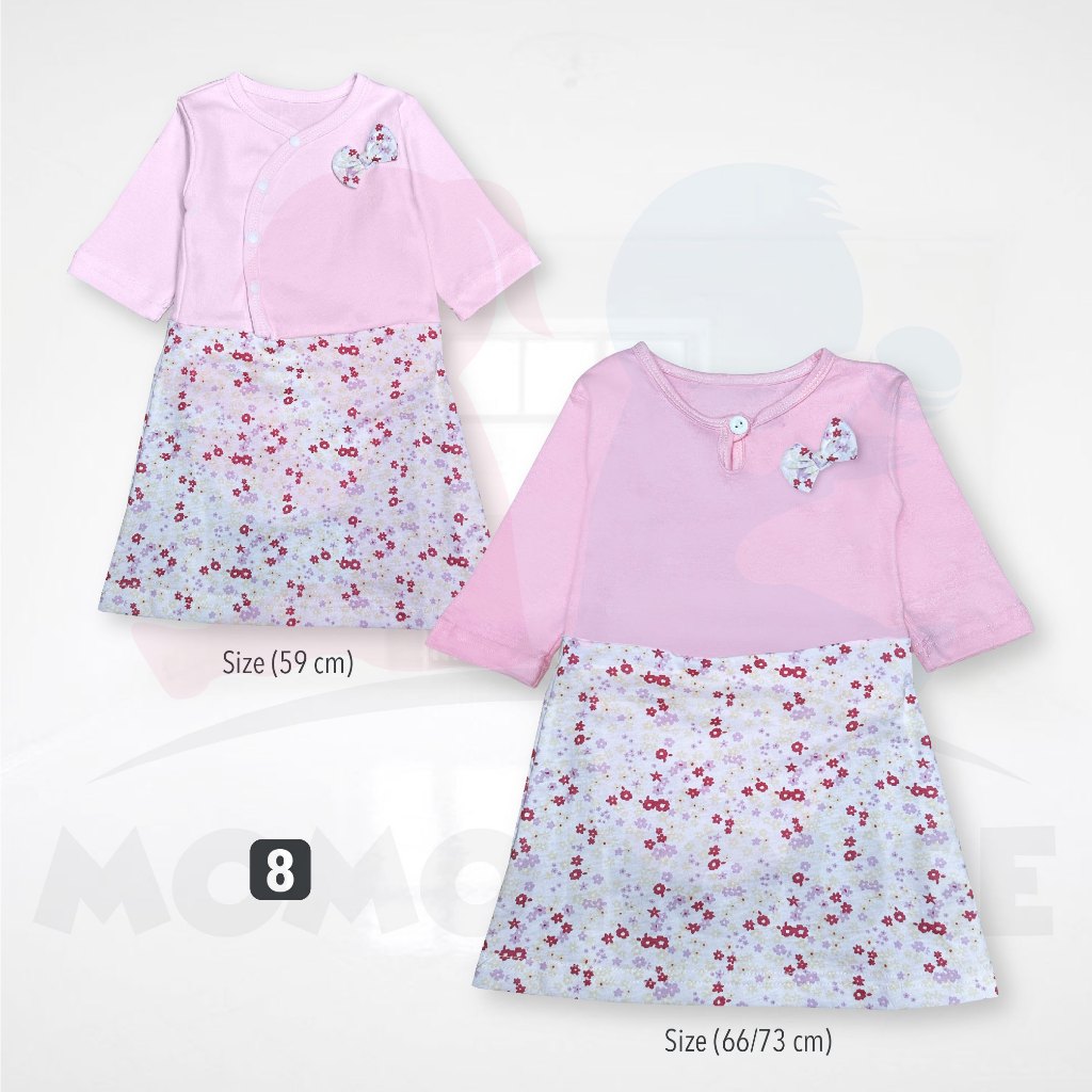 Gaun Newborn Baby Girl Dress Gaun Kanak-kanak Girl Baby Romper Dress Baju Raya Baby Girl Dresses Cotton Murah