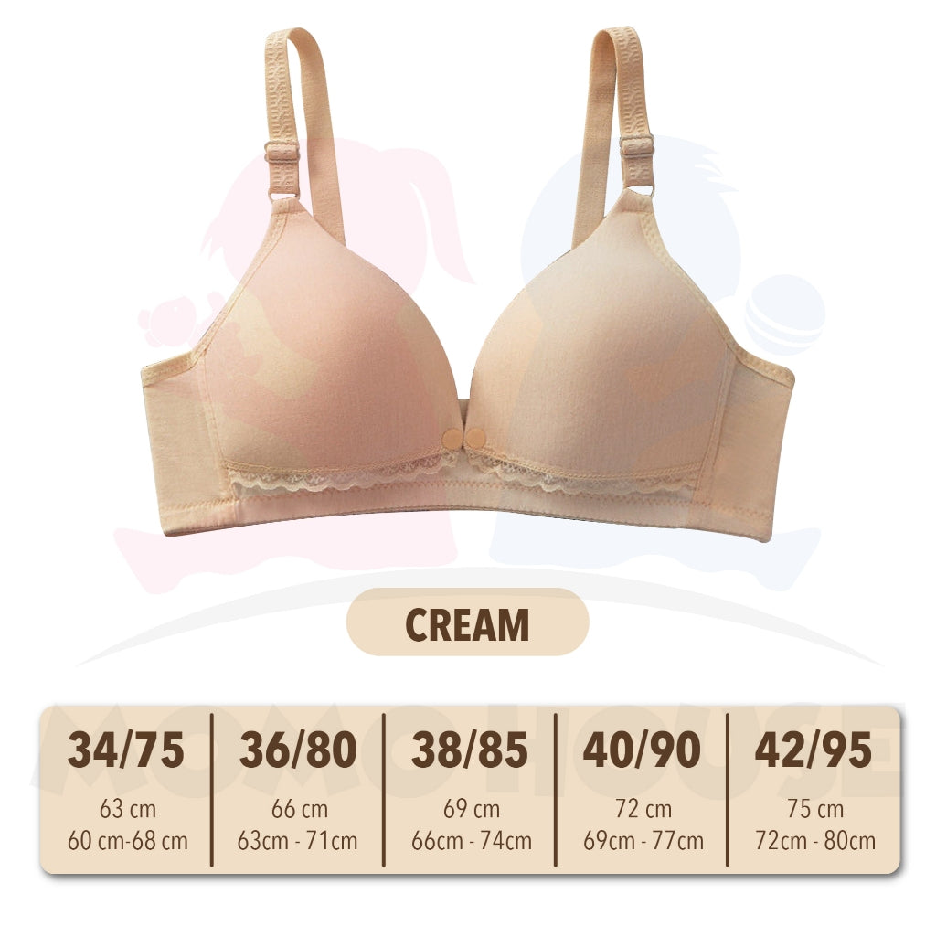 Women Nursing Maternity Breastfeeding Bra for MOMO & Real Bubee Breast Pump - Button Design