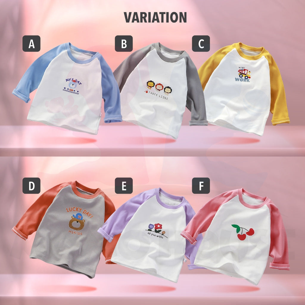 Baby Long Sleeve Shirt Baju Tidur Budak Pyjamas Kids Baju Tidur Baby Pyjamas Baby Shirt Baju Lengan Panjang Budak