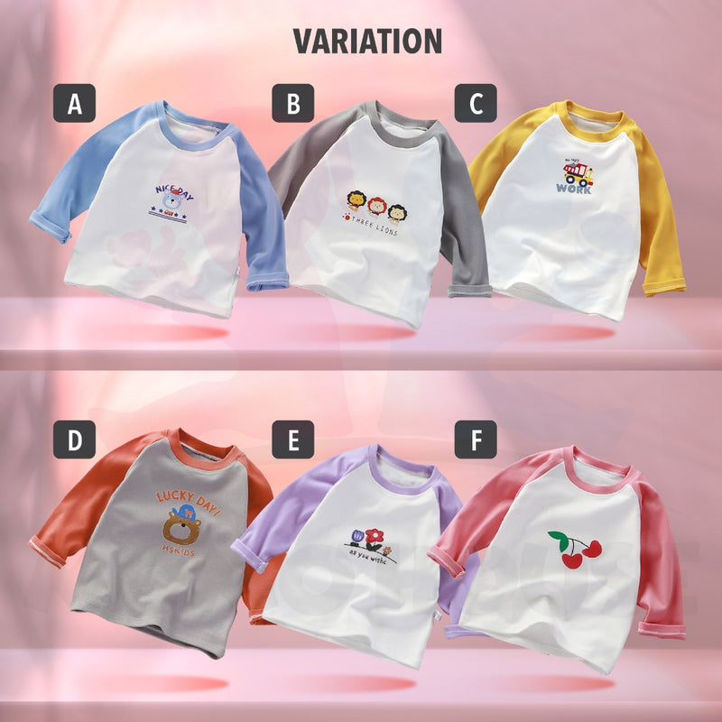 Baby Long Sleeve Shirt Baju Tidur Budak Pyjamas Kids Baju Tidur Baby Pyjamas Baby Shirt Baju Lengan Panjang Budak