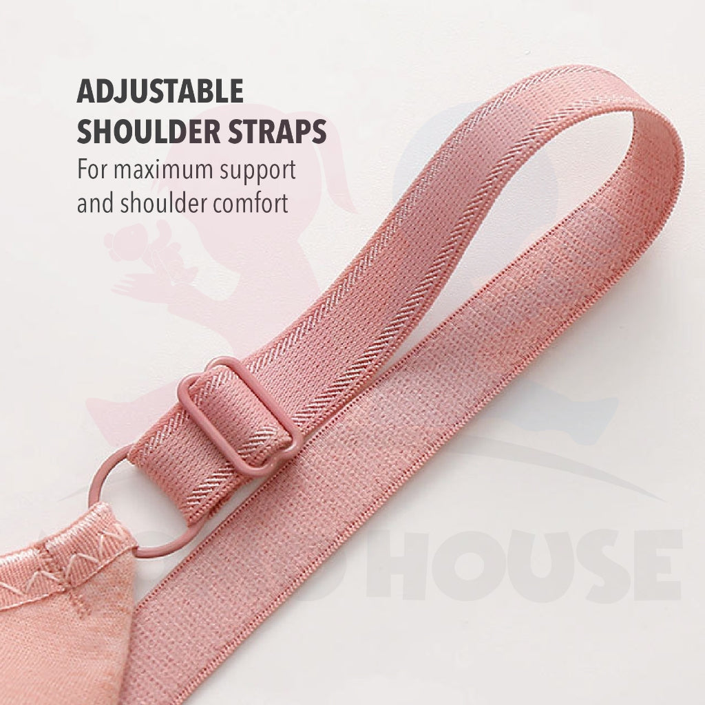 Women Nursing Maternity Breastfeeding Bra for MOMO & Real Bubee Breast Pump - Button Design
