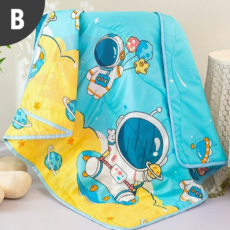 Children Cartoon Cotton Blanket Summer Cool Quilt Baby Nap Children Kids Comforter Selimut Bayi Budak