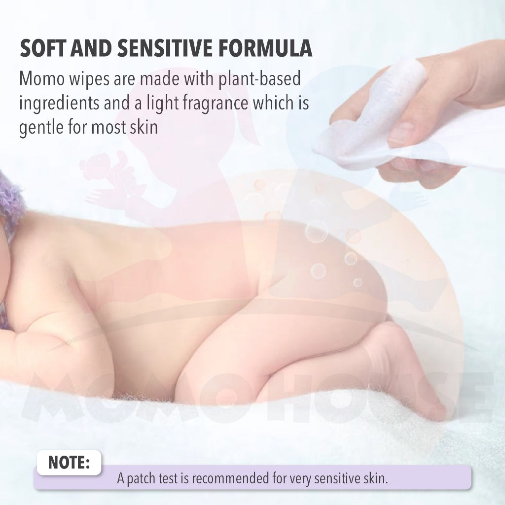 NEW(80's x 10 Packs) Baby Wipes Tissue Basah Tisu Basah Baby Wet Tissue Baby Wet Wipes (Non-Alcohol)