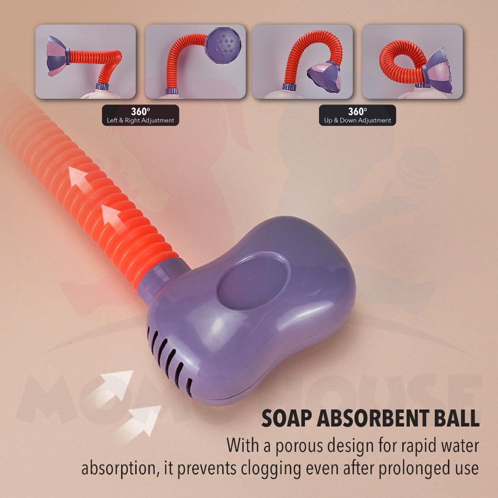Bath Toys Water Spray Toy Bubble Machine Mainan Budak Shower Toys For Kids Baby Bath Toy Shower Bath