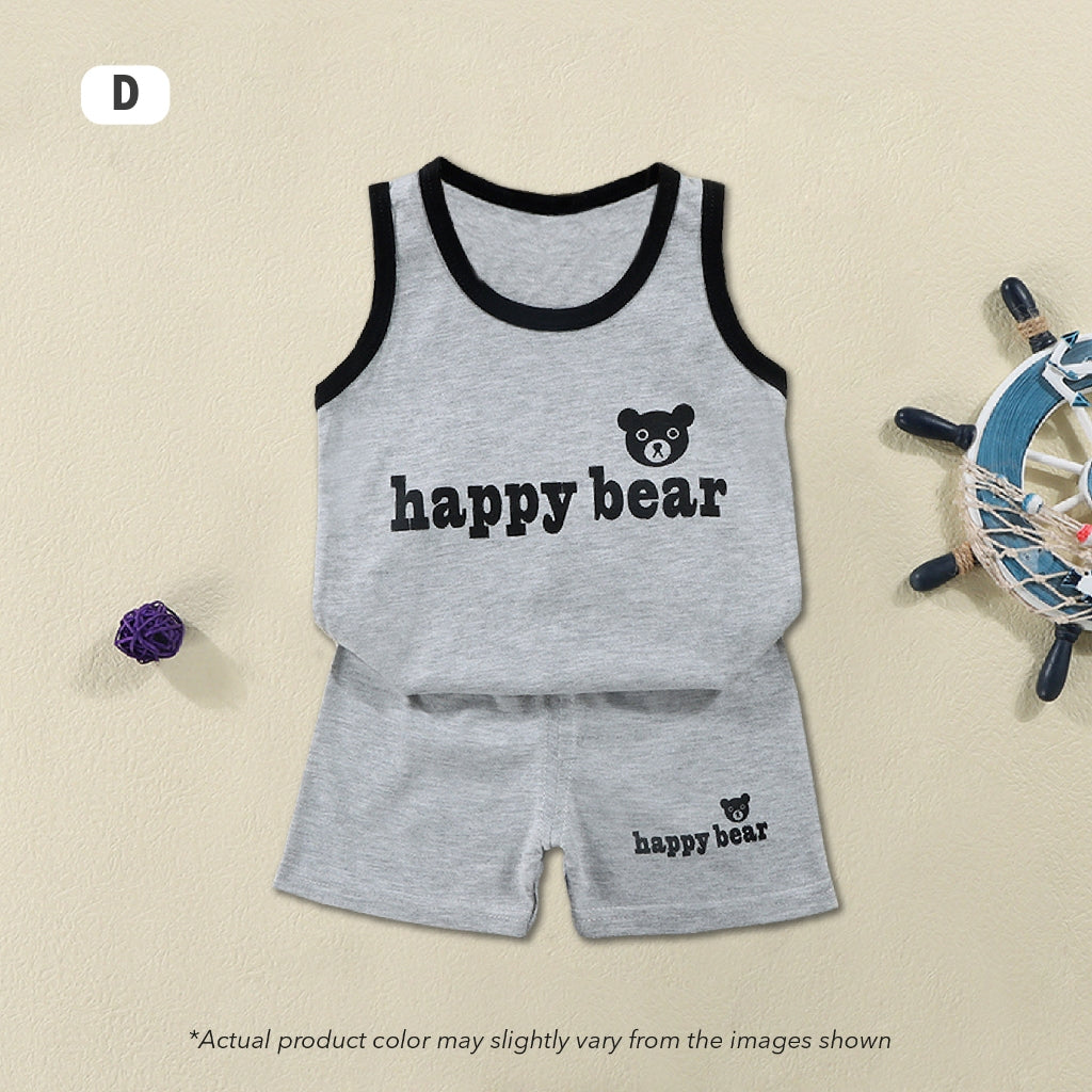 Kids Singlet Baby Boy Baju Singlet Baby Clothes Set Singlet Baby Girl Budak Perempuan Baju Singlet Budak Lelaki