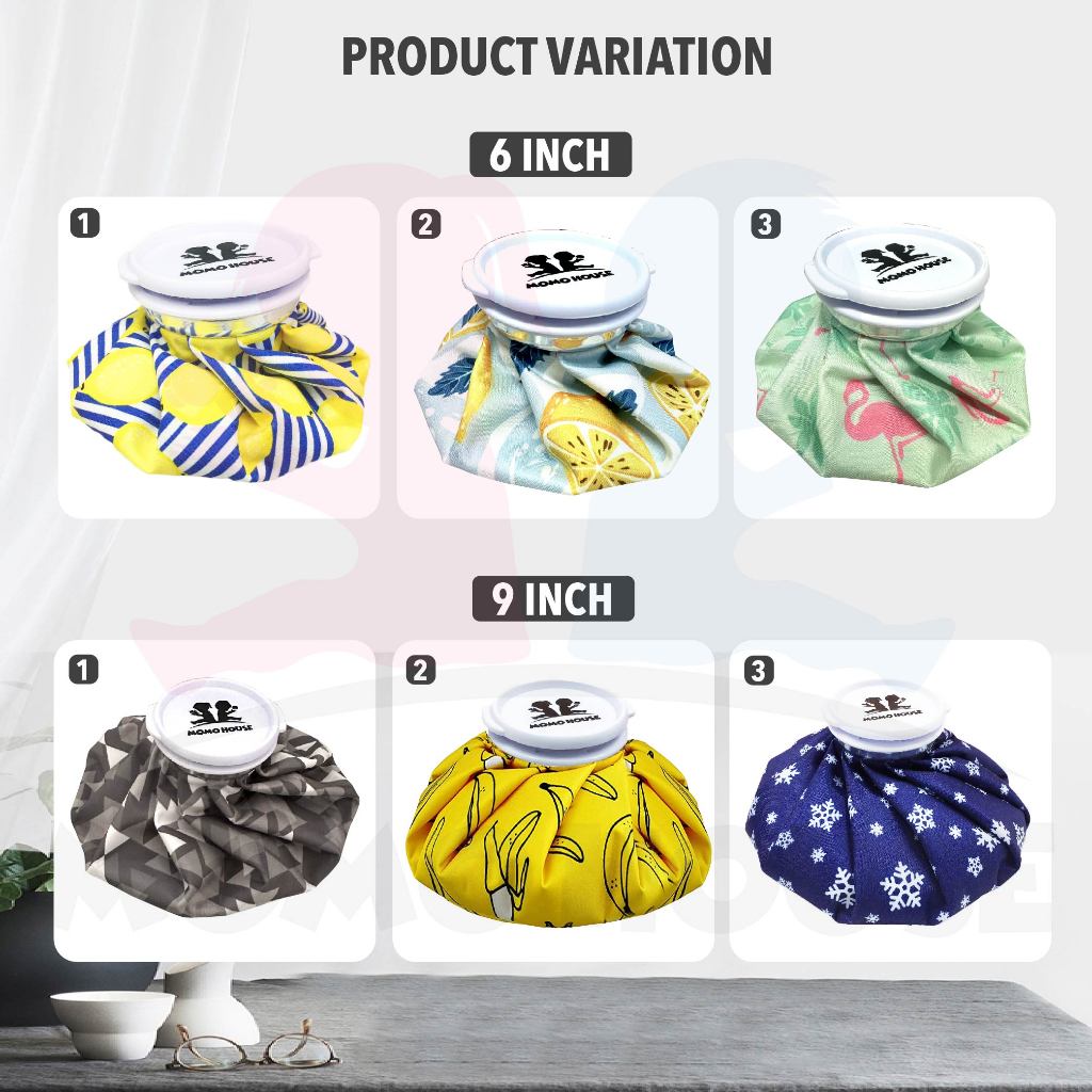 Reusable Ice Hot Bag / Hot Water Bag - Hot & Cooling Therapy (6/9 Inch)