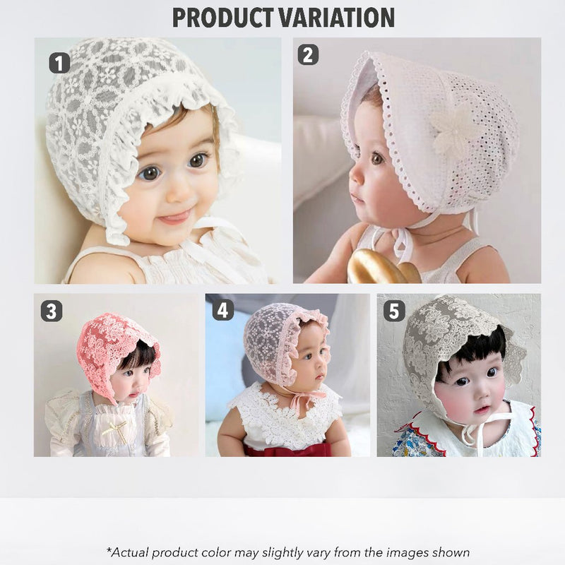 Lace Flower Baby Hat Girl Newborn Baby Cap Girl Newborn Baby Girl Hat Summer Topi Baby Girl Lace Hat Baby Summer Hat