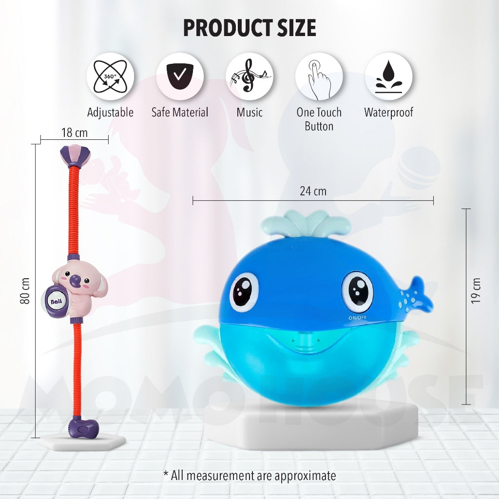 Bath Toys Water Spray Toy Bubble Machine Mainan Budak Shower Toys For Kids Baby Bath Toy Shower Bath