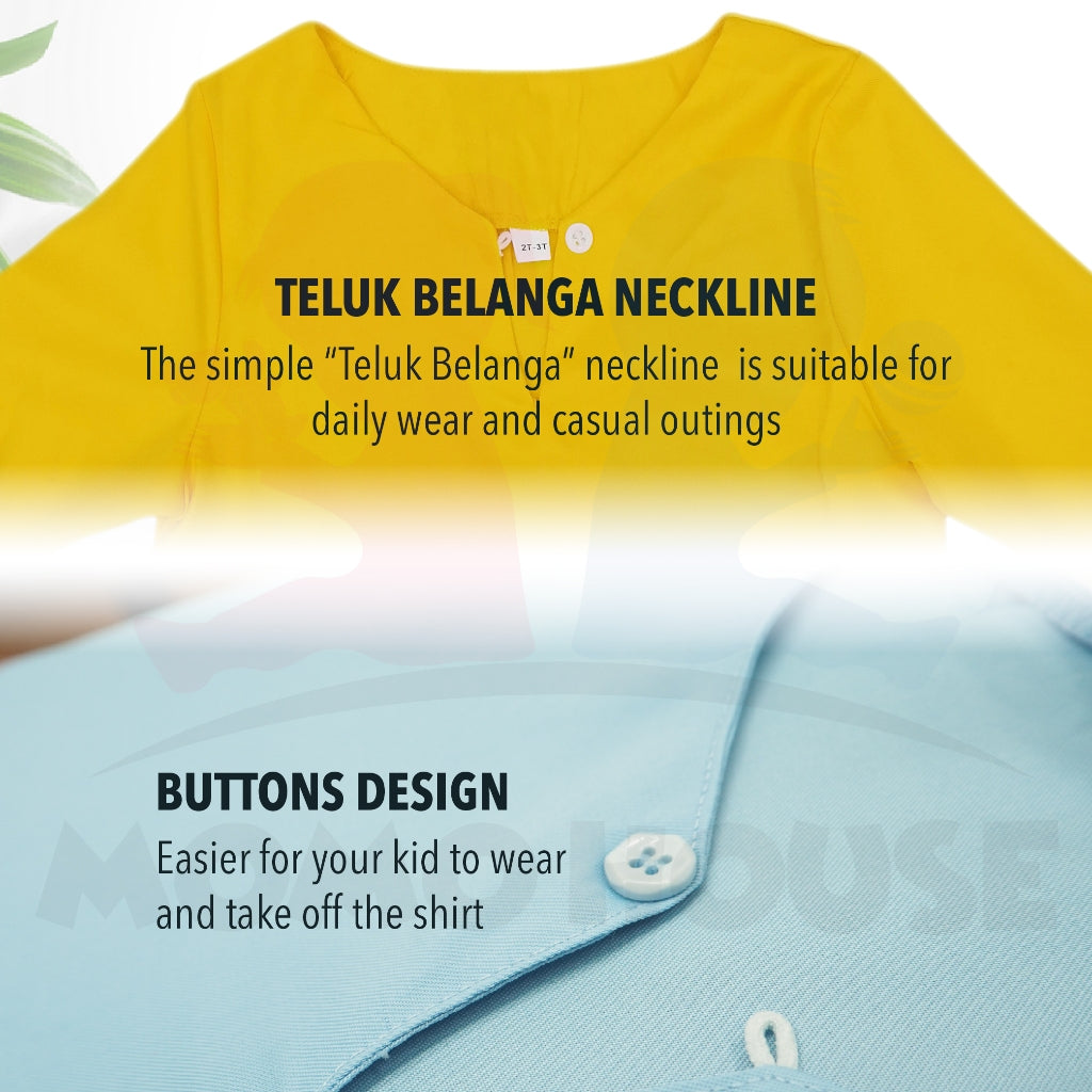 Momo House Baju Raya Budak Lelaki Kanak Kanak Baju Melayu Budak Teluk Belanga (BRB001)