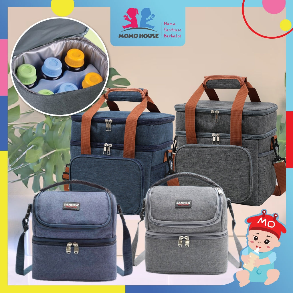 Premium Portable 2 Layer Sling Cooler Bag For Breastmilk Storage Bag Bottle Feeding