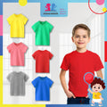 Kids T-shirt Kid s T Shirt Cotton Shirts Plain T Shirt Colour Tops Unisex Short Sleeve Tshirt Kosong Budak (MYB056)