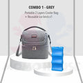 Premium Portable 2 Layer Sling Cooler Bag For Breastmilk Storage Bag Bottle Feeding