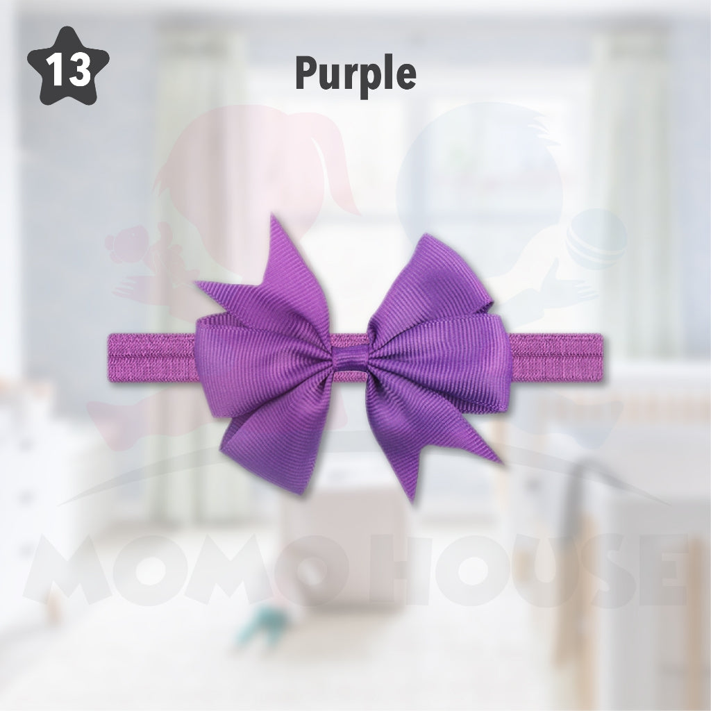 Baby Girls Nylon Hair Bows Elastic Headband Fashion Hair Accessories for Kids Infants Toddlers